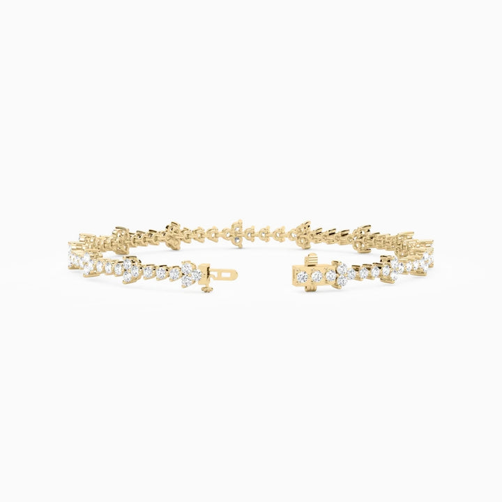 Fiona Classic Round Lab Grown Diamond Tennis Bracelet
