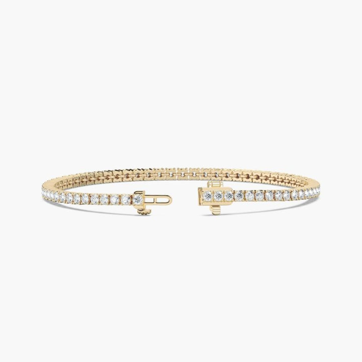 Nancy Round Cut Lab Grown Diamond Tennis Bracelet