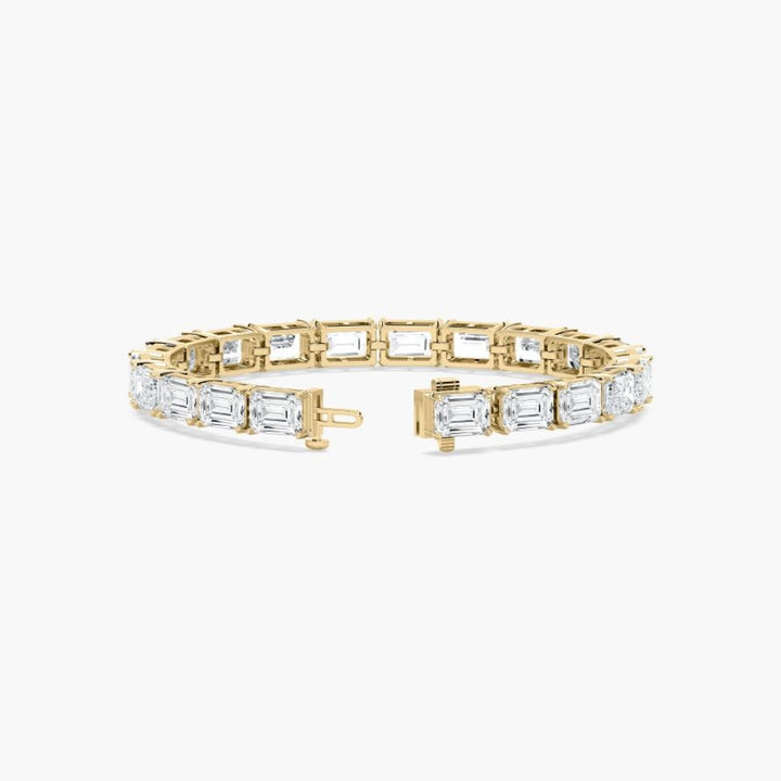 Ember 40 Carat Emerald Cut Lab Grown Diamonds Tennis Bracelet