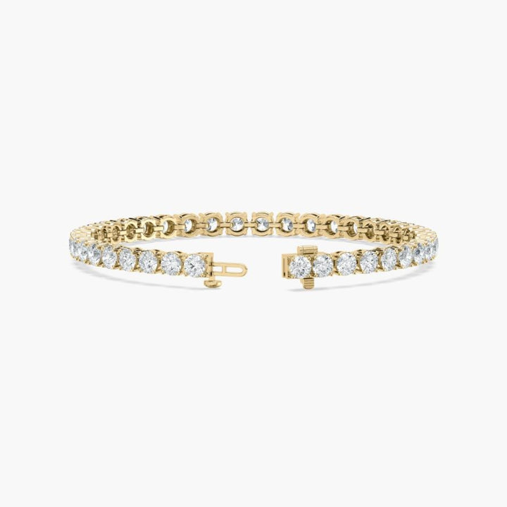 Lacey Round Cut Lab Grown Diamond Tennis Bracelet