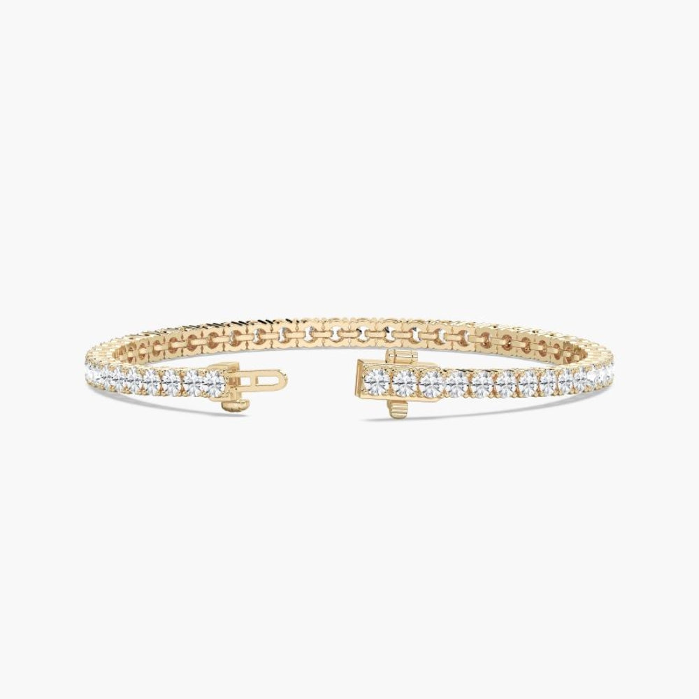 Reina Round Lab Grown Diamond Dazzling Tennis Bracelet