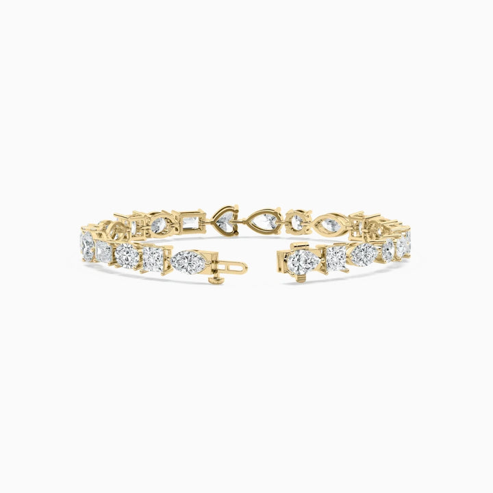 Becky Multi Shaped Lab Grown Diamond Tennis Bracelet