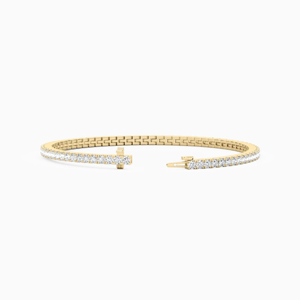 Callie Round Cut Lab Grown Diamond Tennis Bracelet