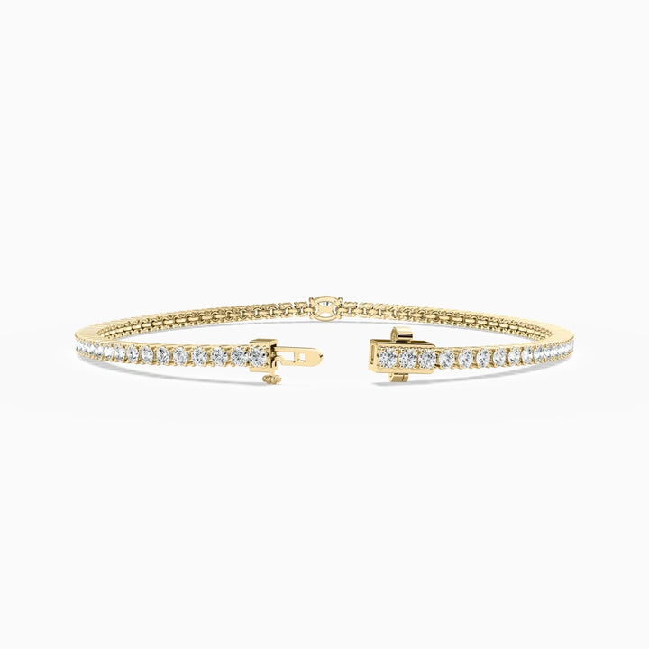 Emmy Round And Oval Cut Lab Grown Diamond Tennis Bracelet