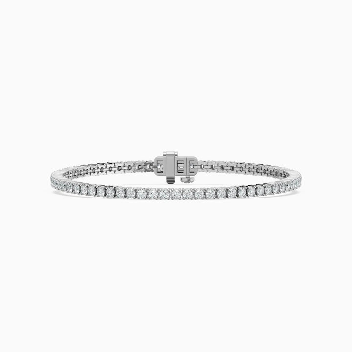 Haley Modern Round Cut Lab Diamond Tennis Bracelet