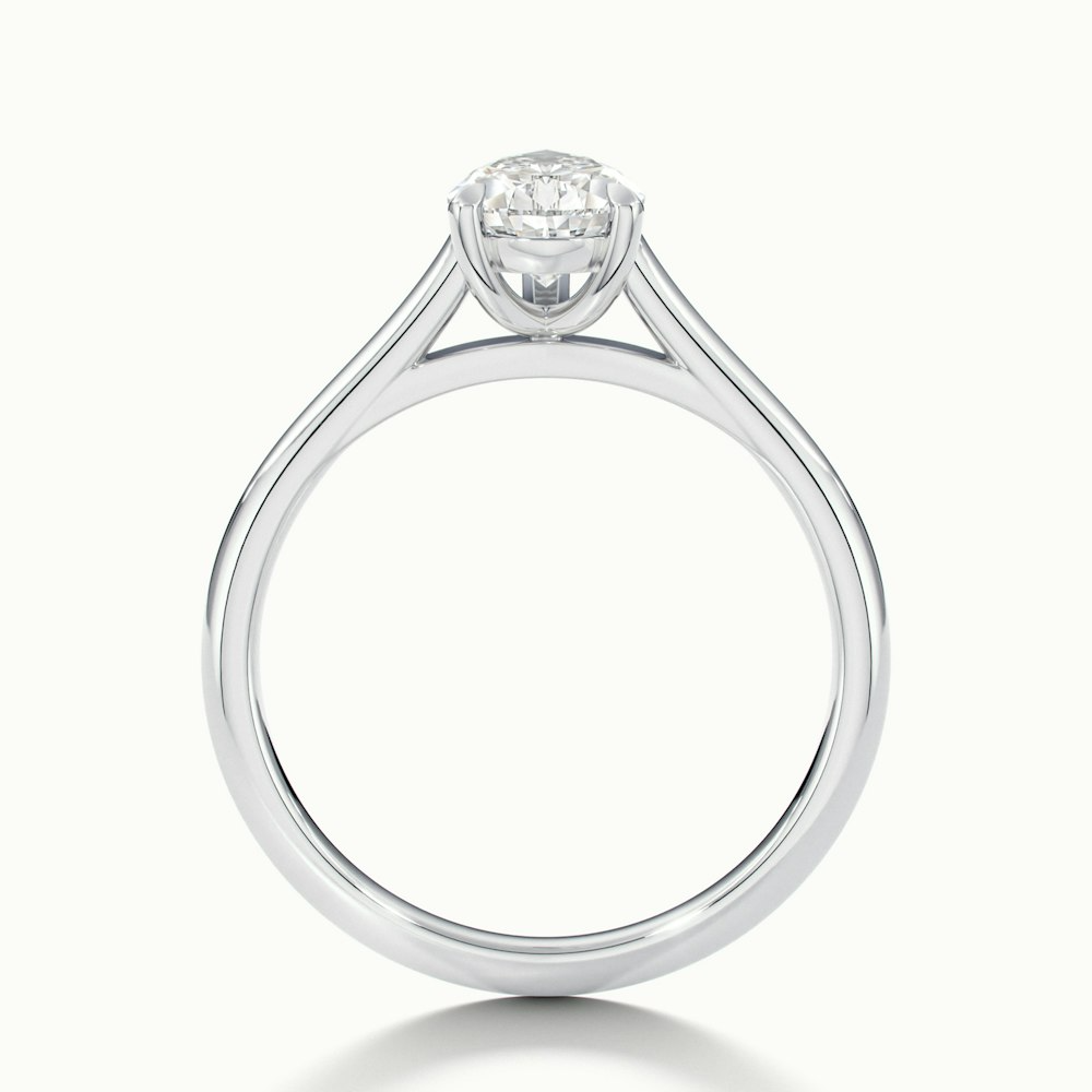 Cherri 2.5 Carat Pear Shaped Solitaire Lab Grown Engagement Ring in 18k White Gold