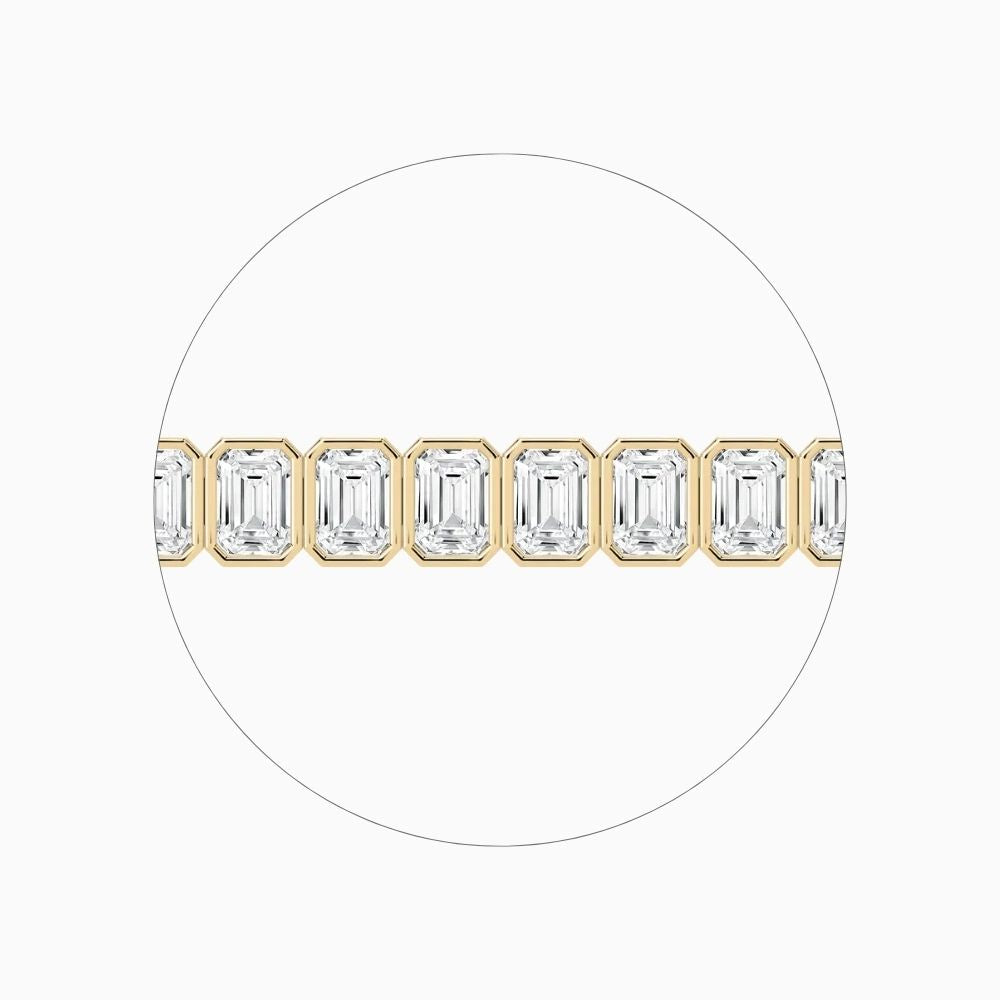 Aniya 29 Carat Emerald Cut Lab Grown Diamonds Tennis Bracelet