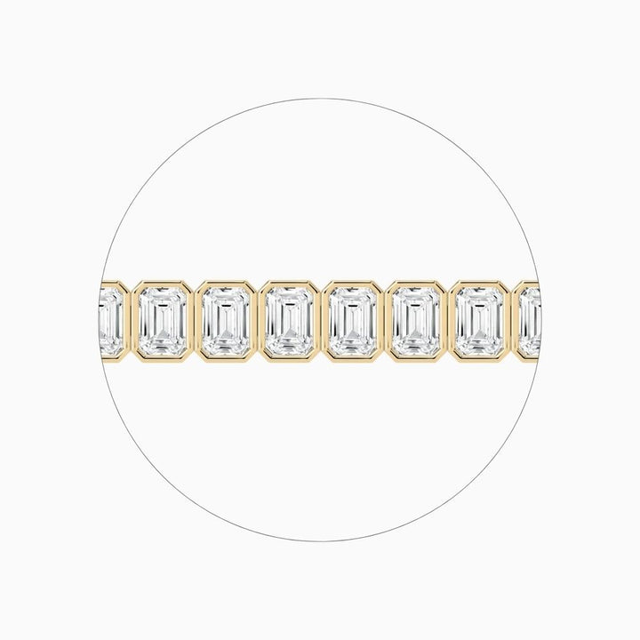 Aniya 29 Carat Emerald Cut Lab Grown Diamonds Tennis Bracelet