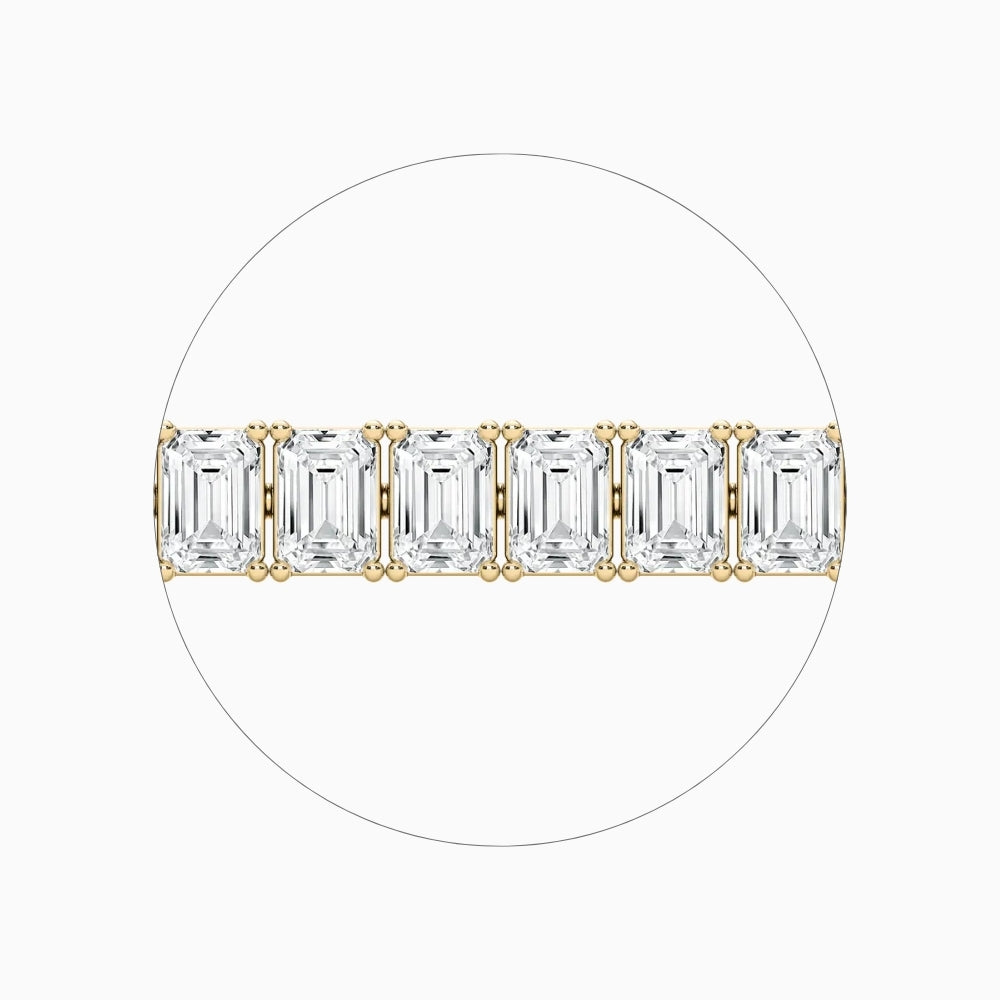 Brynn Emerald Cut Lab Grown Diamond Tennis Bracelet