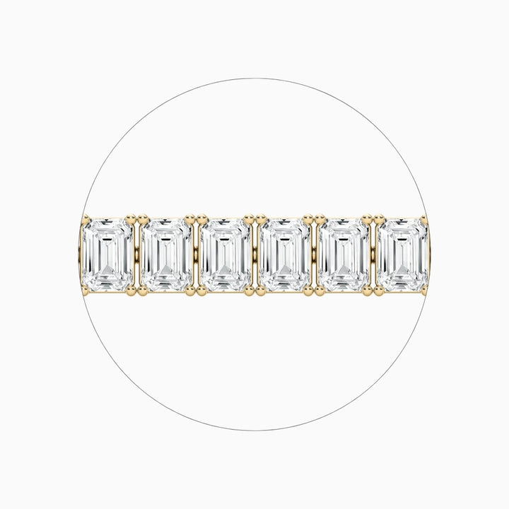 Brynn Emerald Cut Lab Grown Diamond Tennis Bracelet