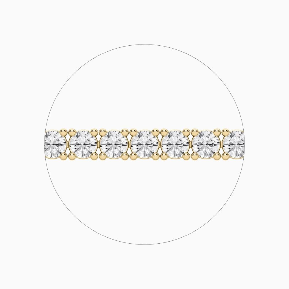 Haley Modern Round Cut Lab Diamond Tennis Bracelet