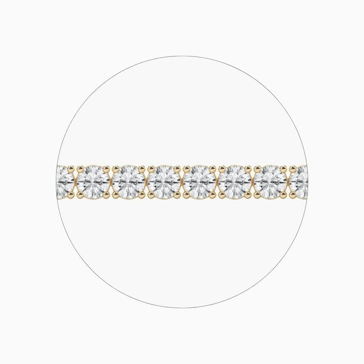 Reina Round Lab Grown Diamond Dazzling Tennis Bracelet