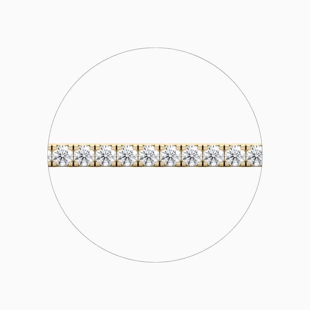 Callie Round Cut Lab Grown Diamond Tennis Bracelet