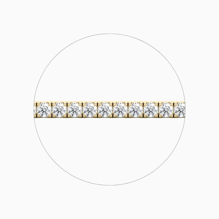 Callie Round Cut Lab Grown Diamond Tennis Bracelet