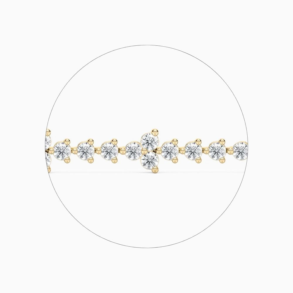 Fiona Classic Round Lab Grown Diamond Tennis Bracelet