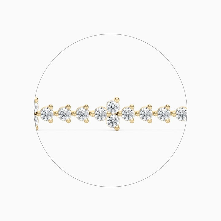 Fiona Classic Round Lab Grown Diamond Tennis Bracelet