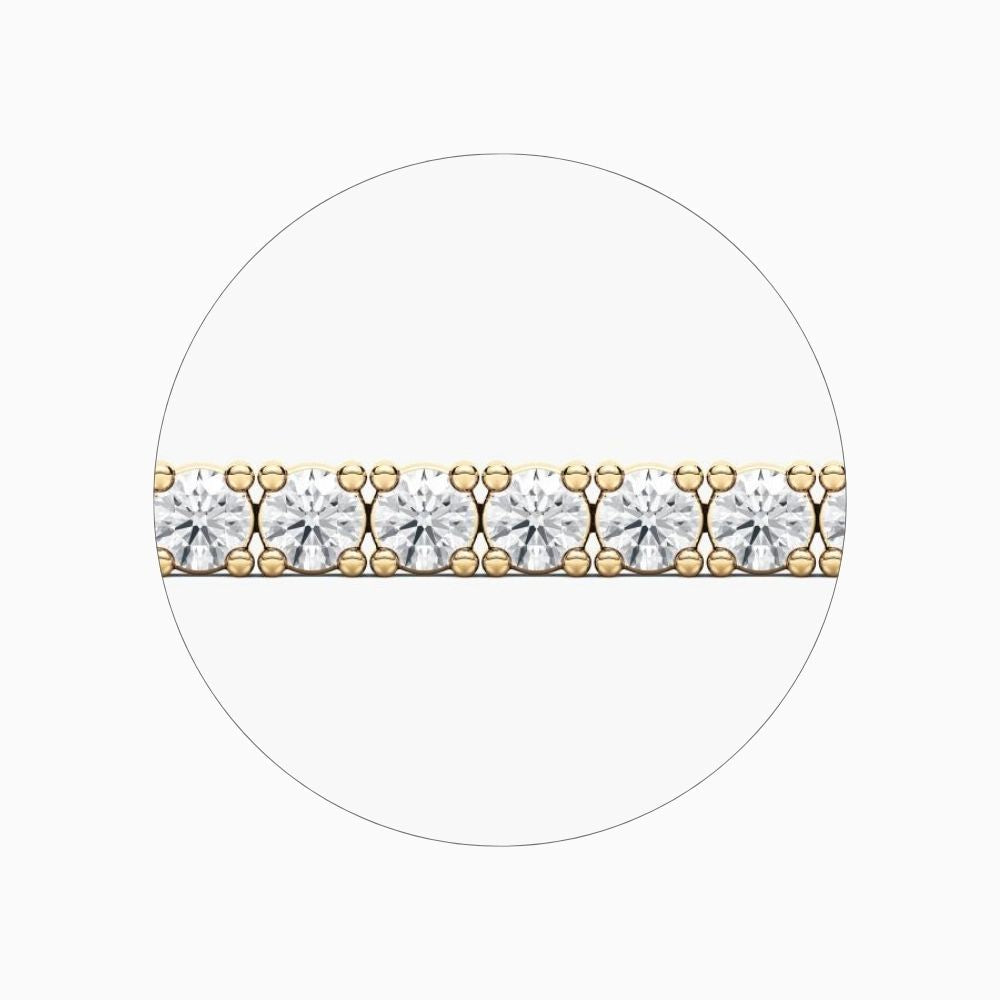 Maria Round Cut Lab Grown Diamond Sleek Tennis Bracelet