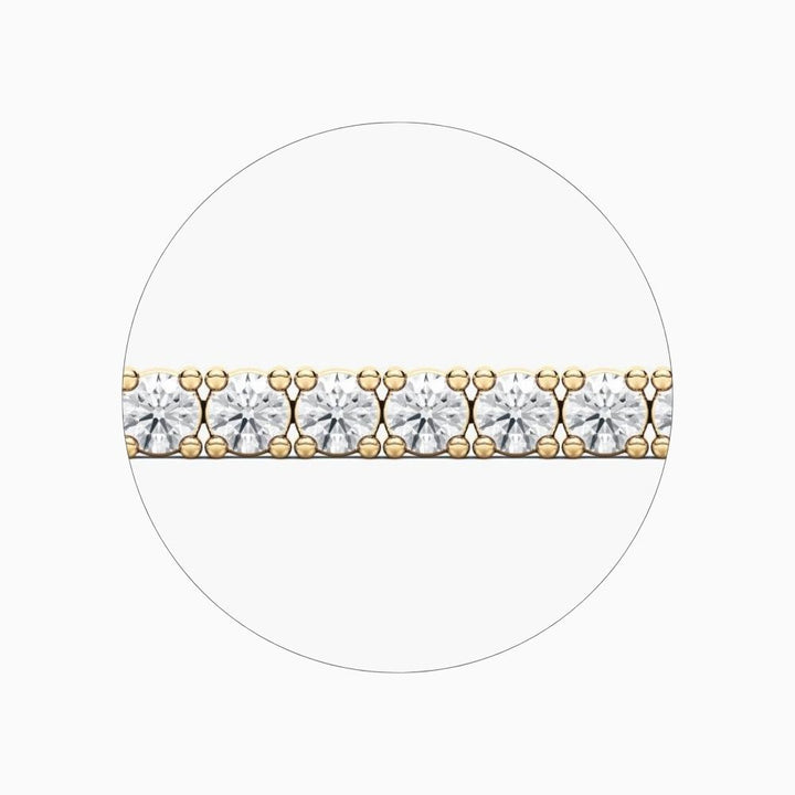 Maria Round Cut Lab Grown Diamond Sleek Tennis Bracelet