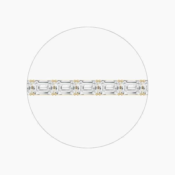 Ember 40 Carat Emerald Cut Lab Grown Diamonds Tennis Bracelet