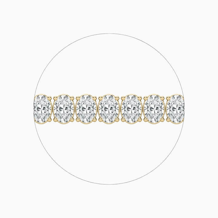 Carla Oval Cut Lab Grown Diamond Tennis Bracelet
