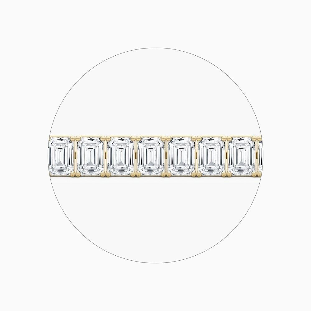 Sasha 22 Carat Emerald Cut Lab Grown Diamonds Tennis Bracelet