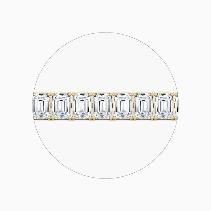 Sasha 22 Carat Emerald Cut Lab Grown Diamonds Tennis Bracelet