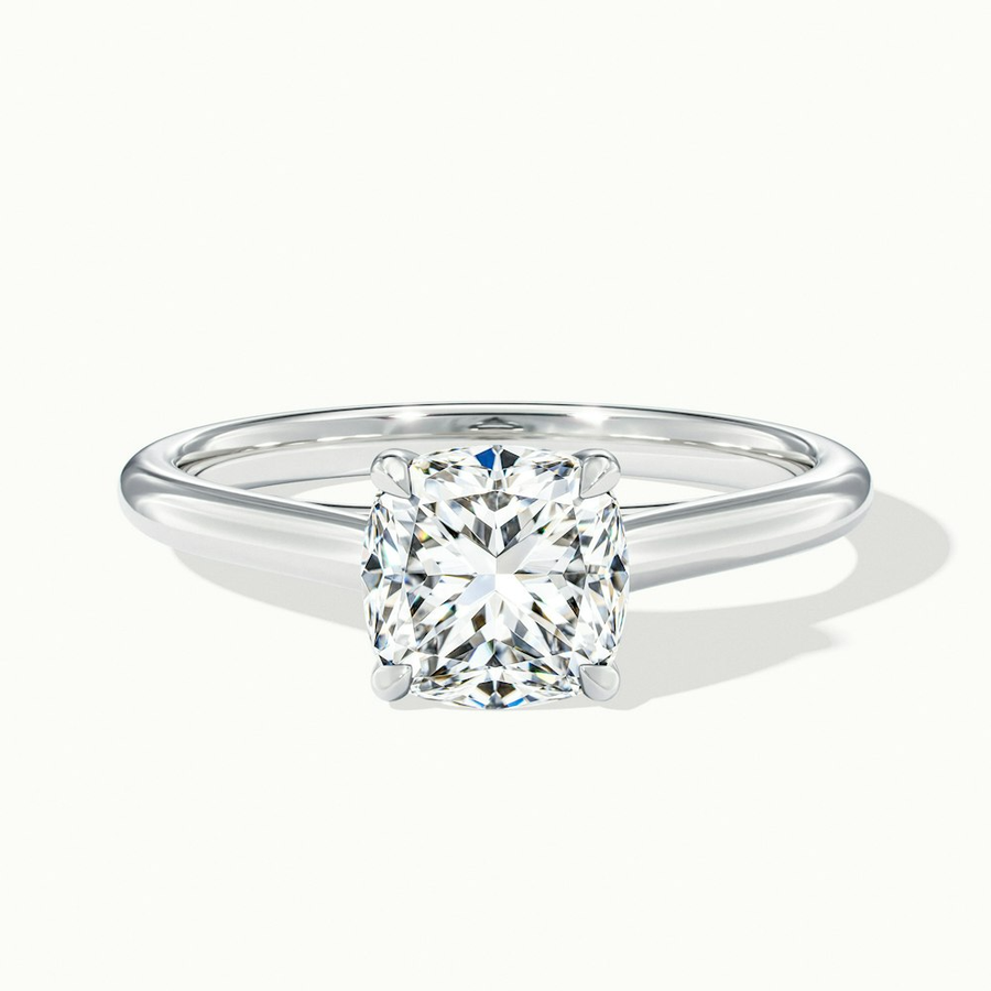 1 Carat Cushion Cut SolitaireLab Grown Engagement Ring