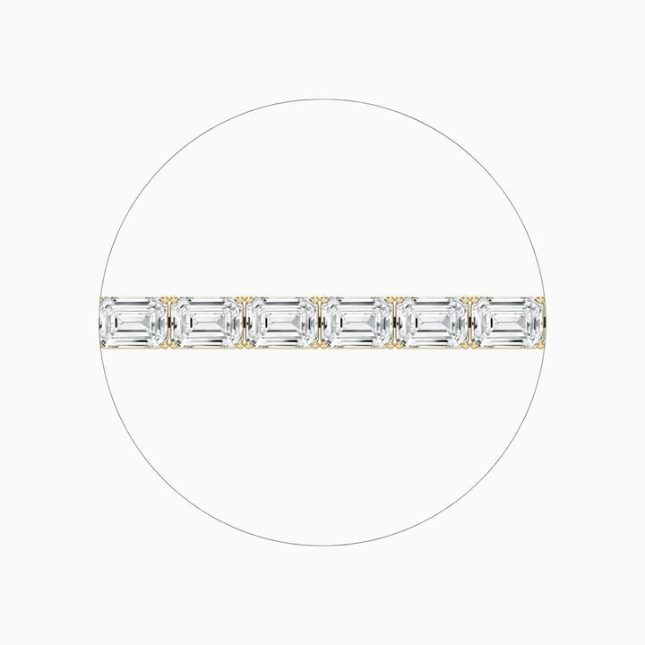 Tanya Emerald Cut Lab Grown Diamond Tennis Bracelet