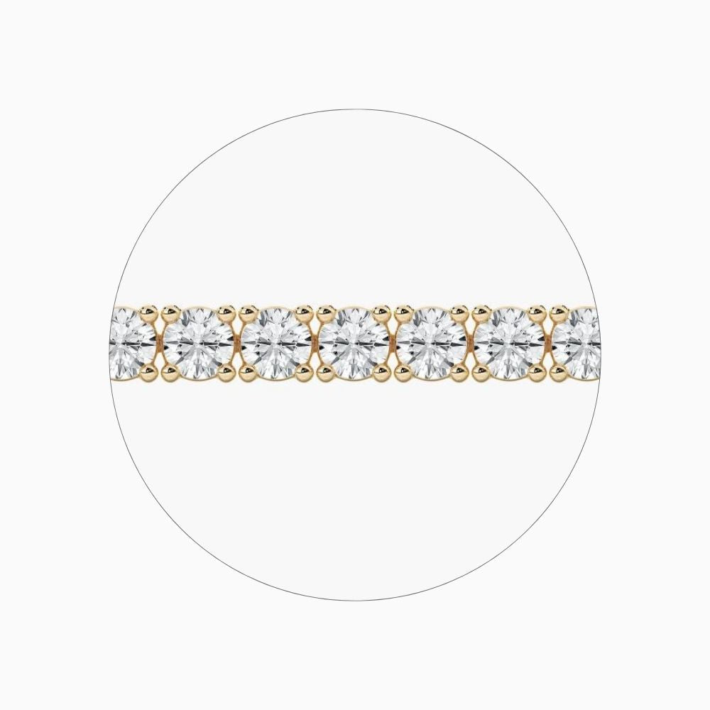 Nancy Round Cut Lab Grown Diamond Tennis Bracelet