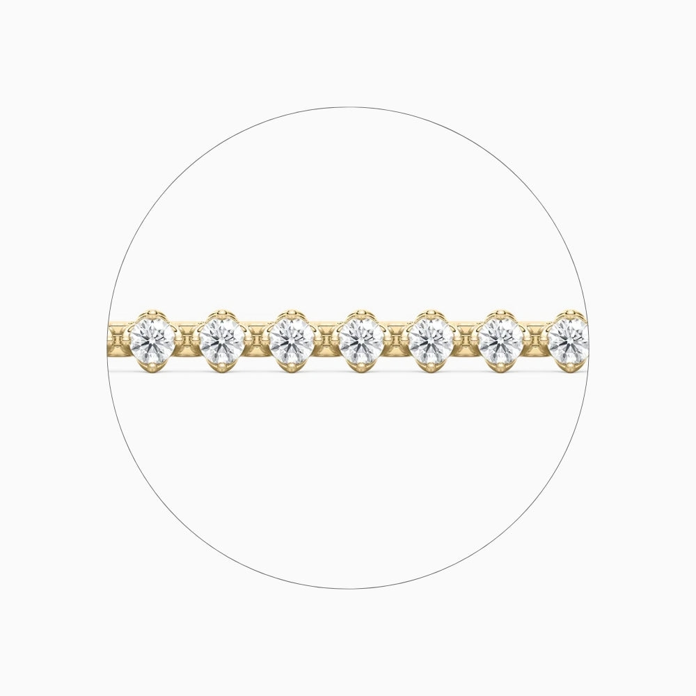 Casey Round Cut Lab Grown Diamond Tennis Bracelet