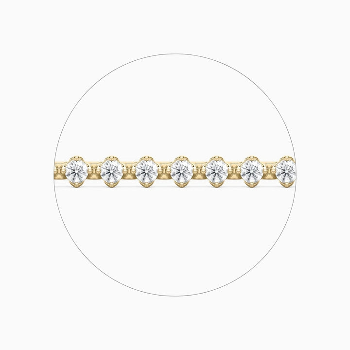 Casey Round Cut Lab Grown Diamond Tennis Bracelet