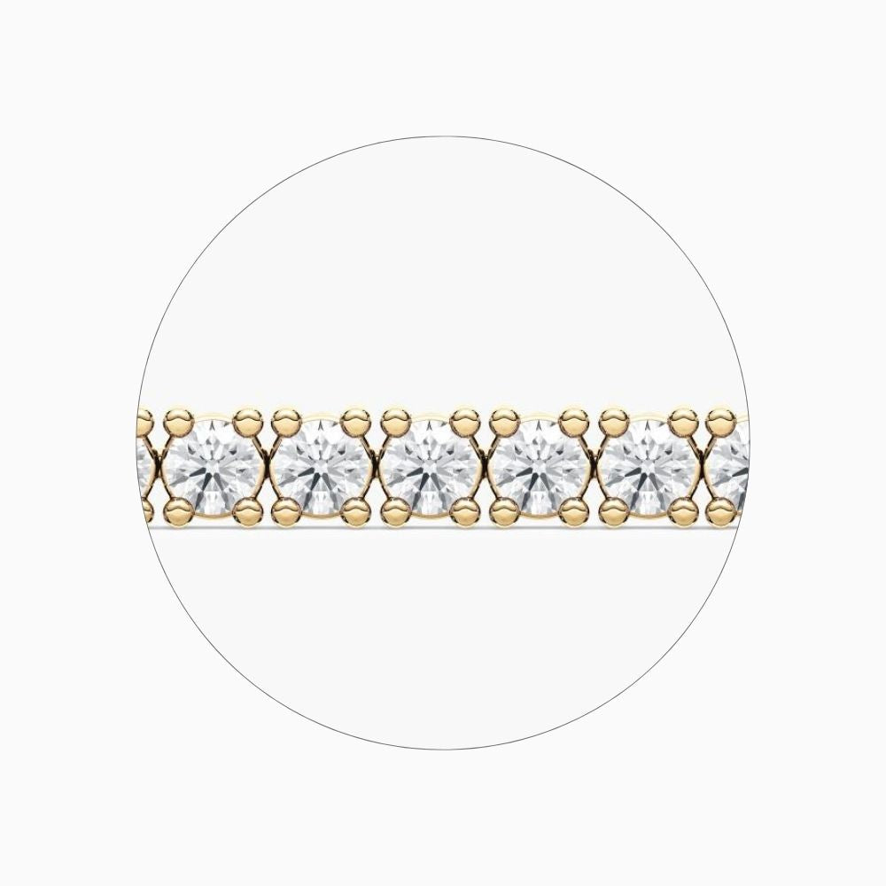 Laura Round Lab Grown Diamond Tennis Bracelet