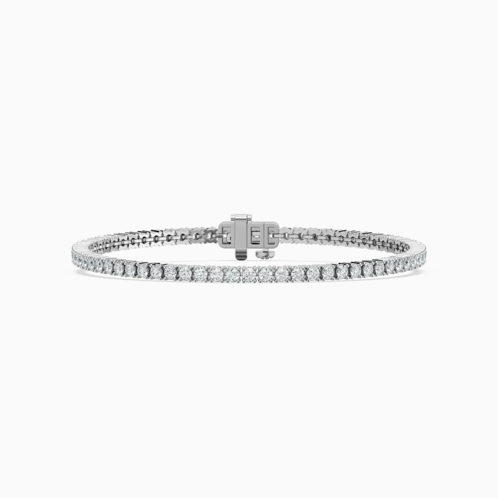 Hailey Round Cut Lab Grown Diamond Tennis Bracelet