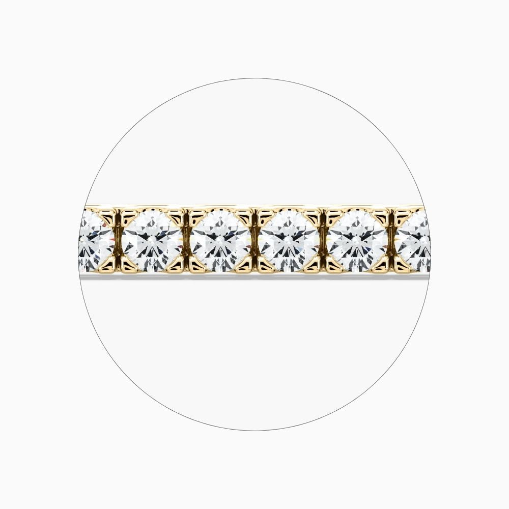 Riley Round Cut Lab Grown Diamond Tennis Bracelet