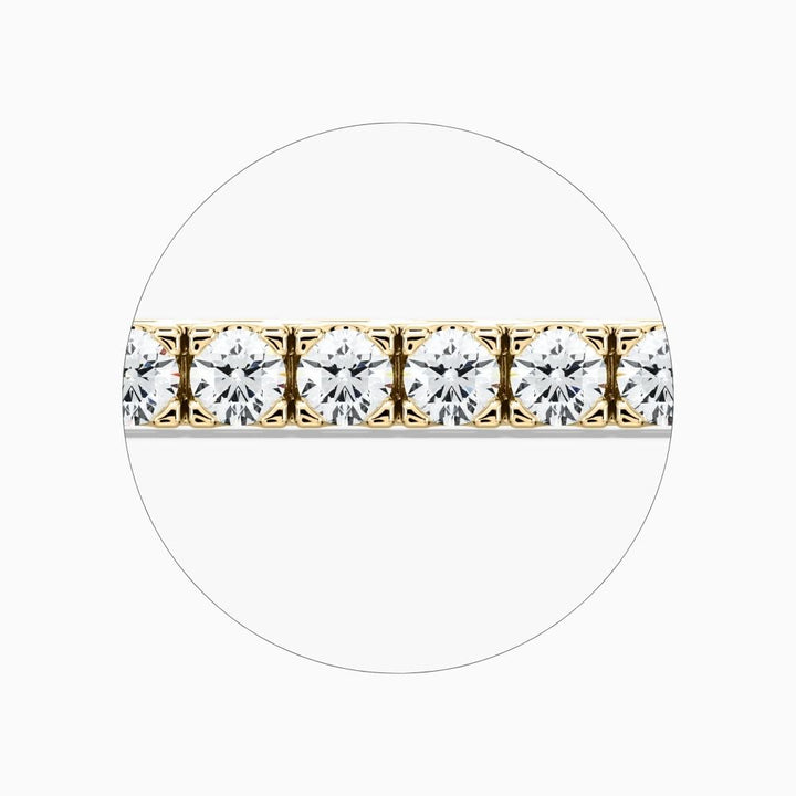 Riley Round Cut Lab Grown Diamond Tennis Bracelet
