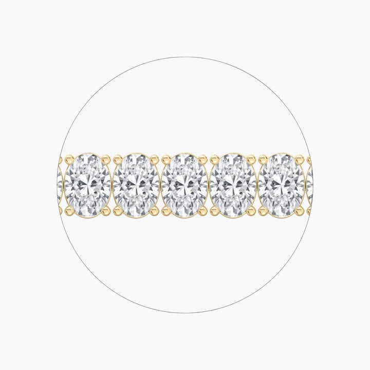 Sloane Oval Lab Grown Diamond Tennis Bracelet