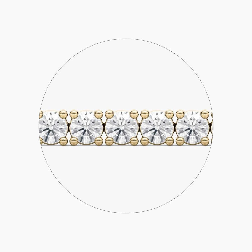 Quinn Round Cut Lab Grown Diamond Tennis Bracelet
