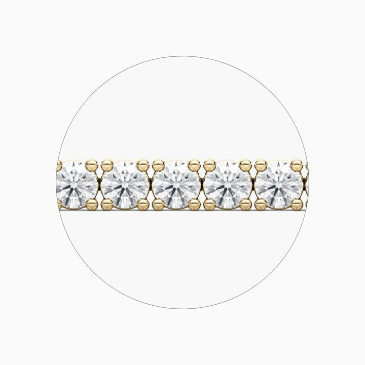 Quinn Round Cut Lab Grown Diamond Tennis Bracelet