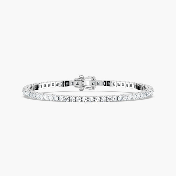 Riley Round Cut Lab Grown Diamond Tennis Bracelet