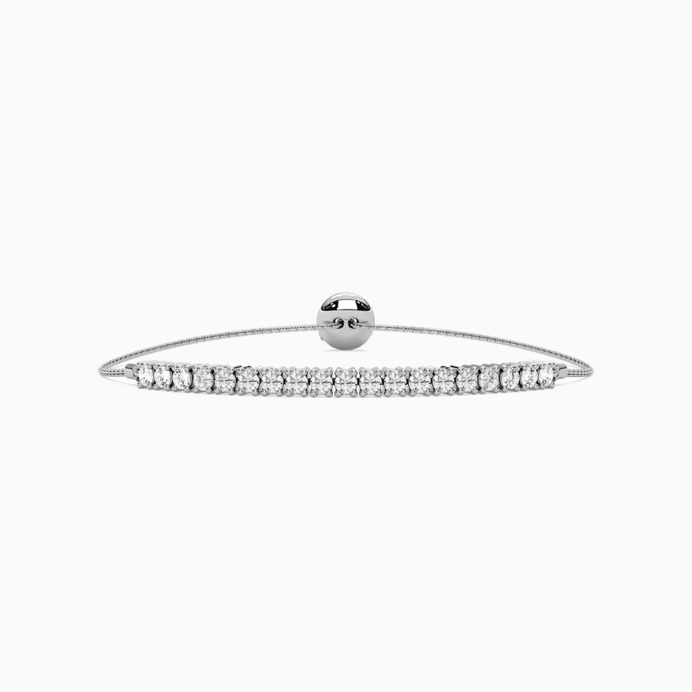 Kylie Round Cut Lab Grown Diamond Bolo Bracelet