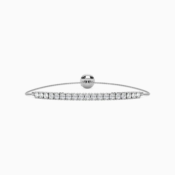 Kylie Round Cut Lab Grown Diamond Bolo Bracelet