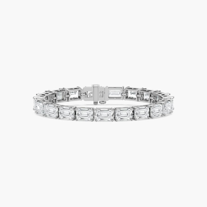 Ember 40 Carat Emerald Cut Lab Grown Diamonds Tennis Bracelet