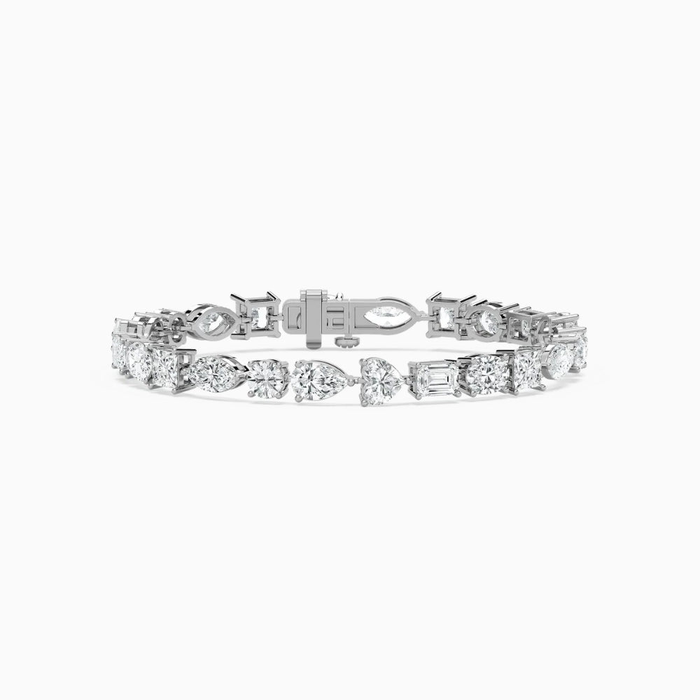 Becky Multi Shaped Lab Grown Diamond Tennis Bracelet