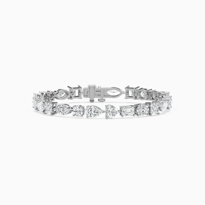 Becky Multi Shaped Lab Grown Diamond Tennis Bracelet