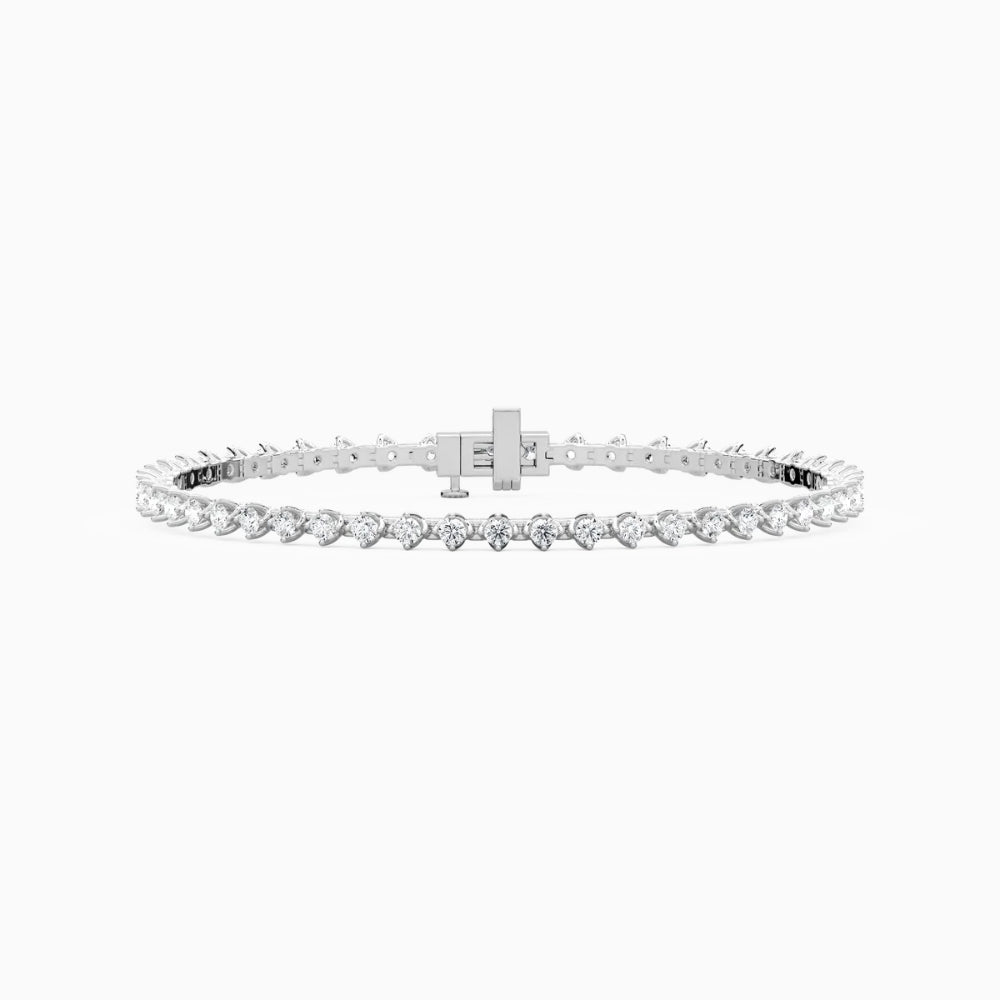 Casey Round Cut Lab Grown Diamond Tennis Bracelet