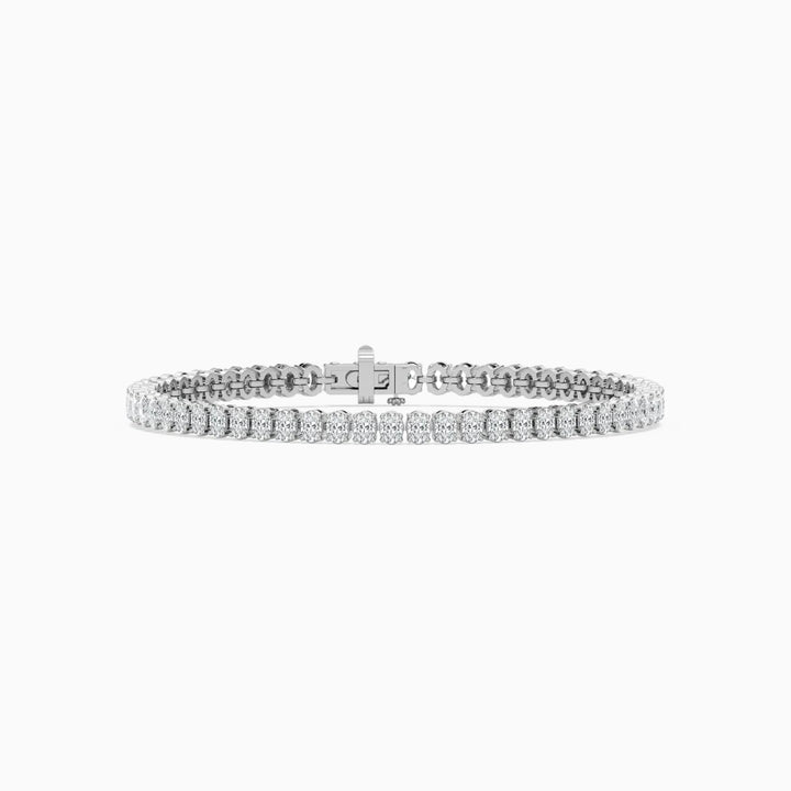 Carla Oval Cut Lab Grown Diamond Tennis Bracelet