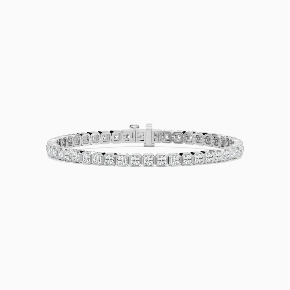 Angie Round Cut Lab Grown Diamond Tennis Bracelet