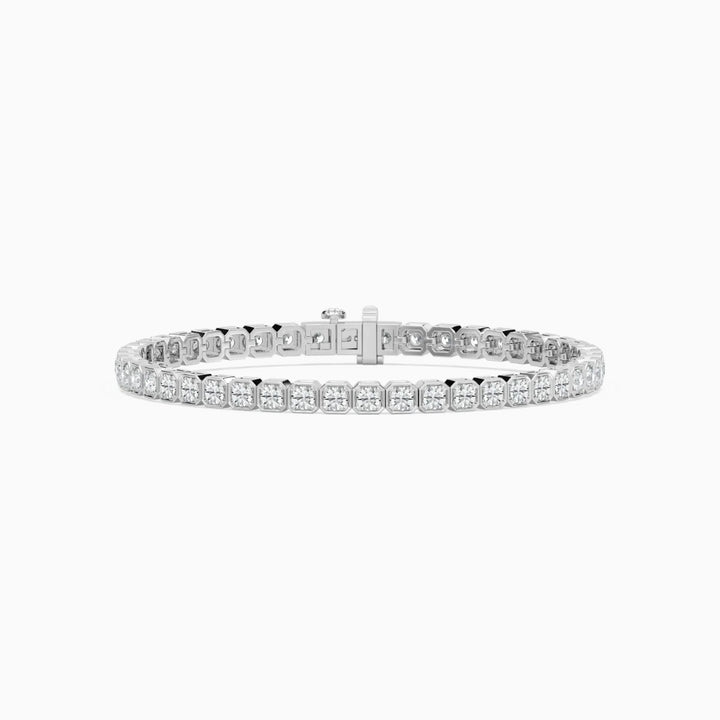 Angie Round Cut Lab Grown Diamond Tennis Bracelet
