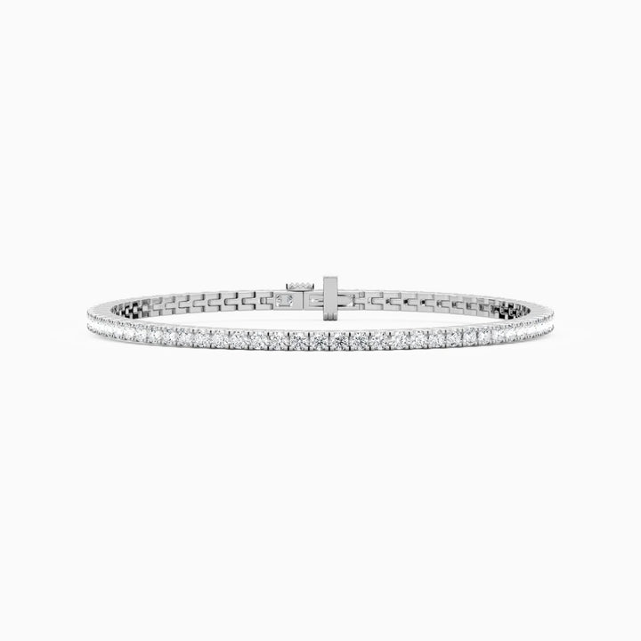 Callie Round Cut Lab Grown Diamond Tennis Bracelet