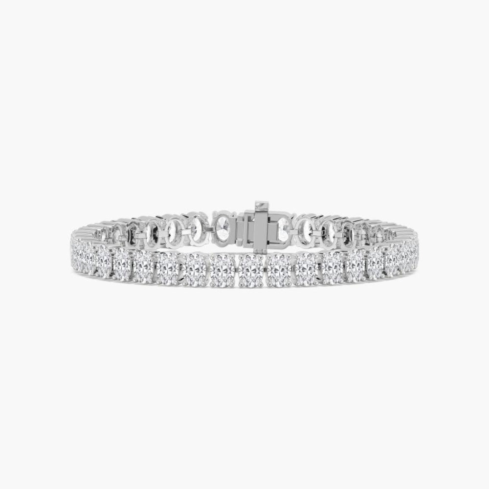 Sloane Oval Lab Grown Diamond Tennis Bracelet